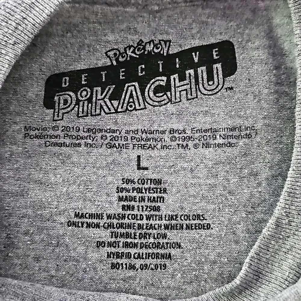 Pokémon Bundle - Detective Pikachu shirt kids large. Pokémon - Detective Pikachu - Picture 2 of 7